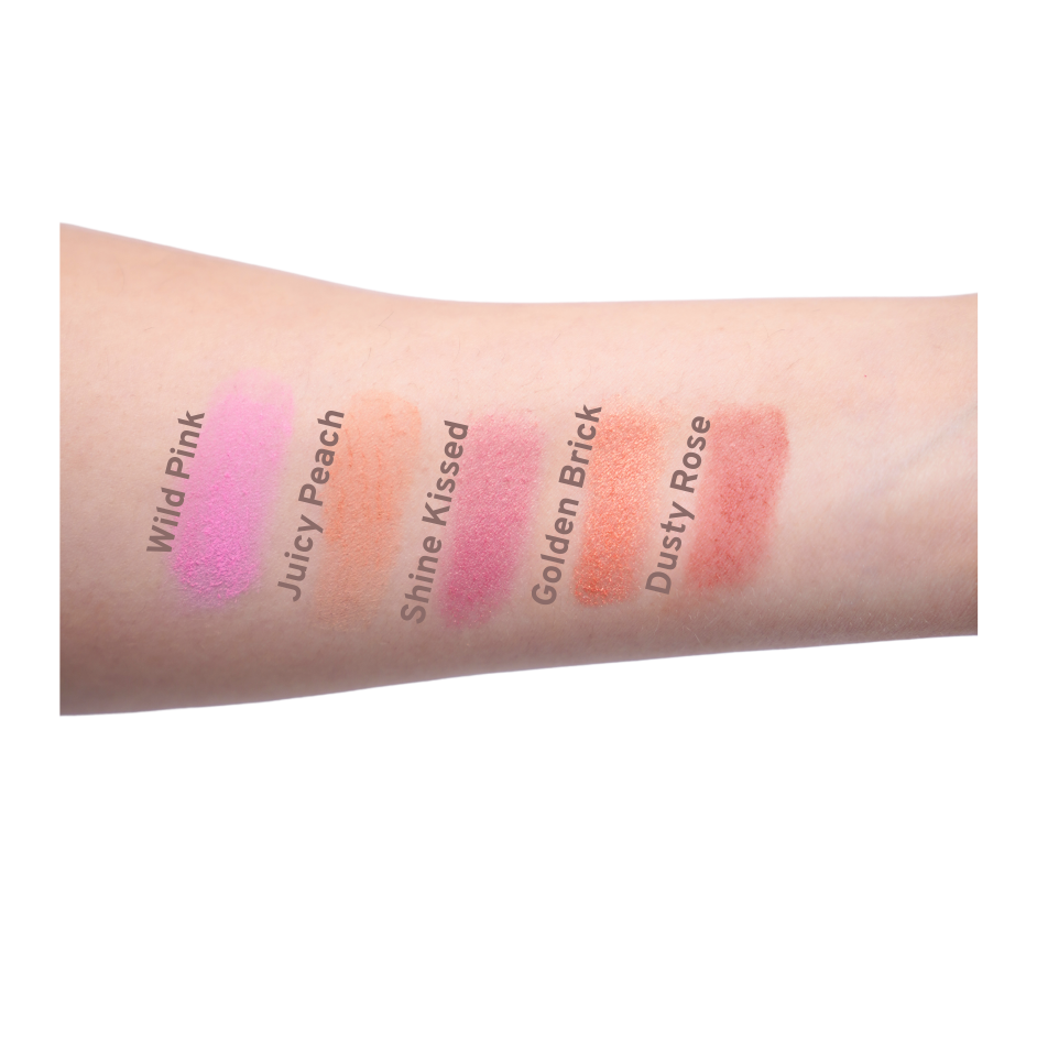 Işıltılı Toz Allık 04 Golden Brick Powder Blush Vegan E Vitaminli